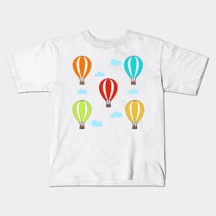 Animals in Hot Air Balloons Kids T-Shirt